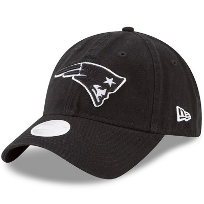 Women's New England Patriots New Era Black Team Core Classic 9TWENTY Adjustable Hat 3066792